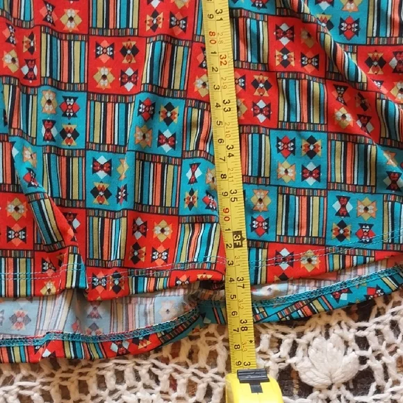 Colorful Geometric Print Women's Skirt - Picture 7 of 7